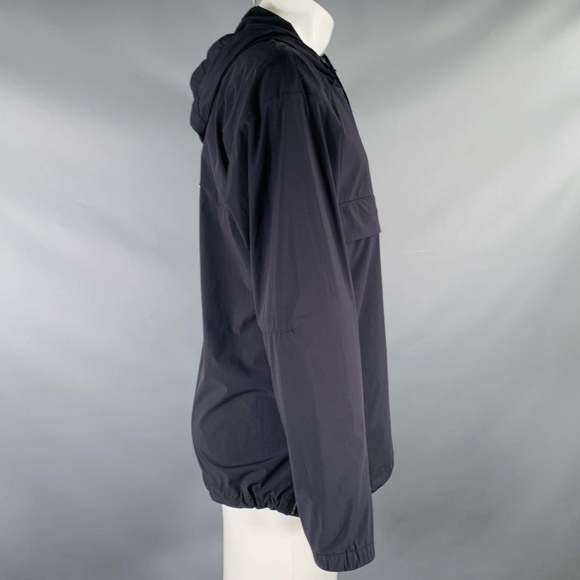 THEORY Black Nylon Blend Zip Pockets Jacket - Picture 3 of 6